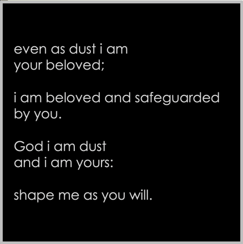 blessedarethebinarybreakers:Ash Wednesday poem by Avery Smith[ image description: black backgrounds 