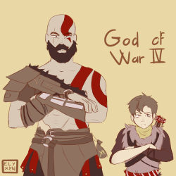 elyxendoodles:BOY! Ok this is a quick drawing but the new god of war is kind of cute, haha.