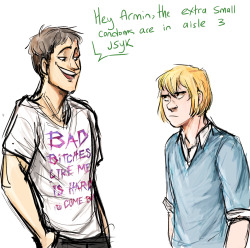 tinkerlu:     all of jean’s attempts to make fun of armin backfire cause arm so sass 