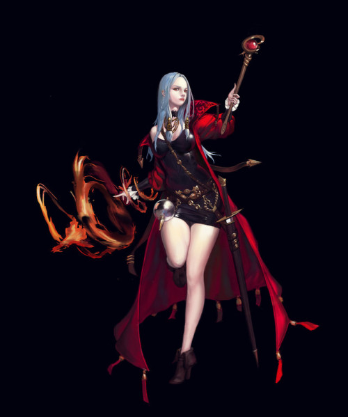 Fire Magician  Hwibaski Kim www.artstation.com/artwork/A95EQe
