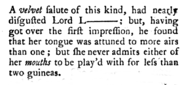 beggars-opera:Harris’s List of Covent-Garden Ladies, a yearly directory of London prostitutes, was o