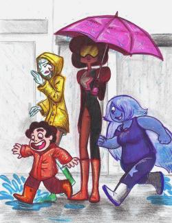loki-godoftricks:  I started watching Steven Universe yesterday. It’s been raining almost non-stop since yesterday. 