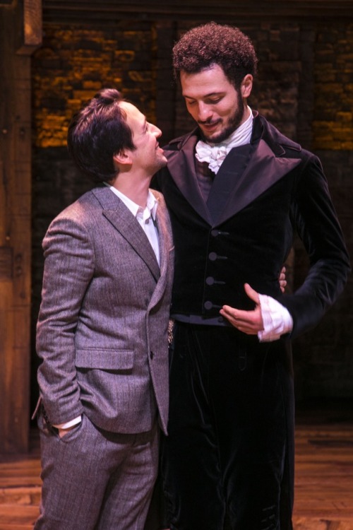 keepingupwithlinmanuel: Just a couple of Hamiltons goofing around. [Photo credit: LinMiranda.com]
