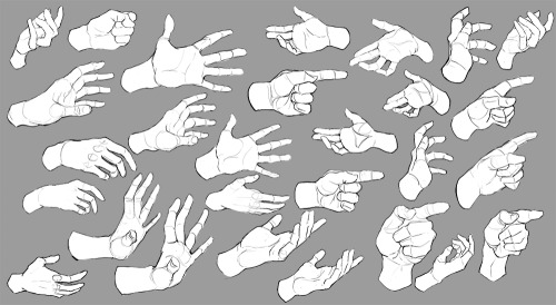 fucktonofanatomyreferences:A sugary fuck-ton of human hand references [set 3].