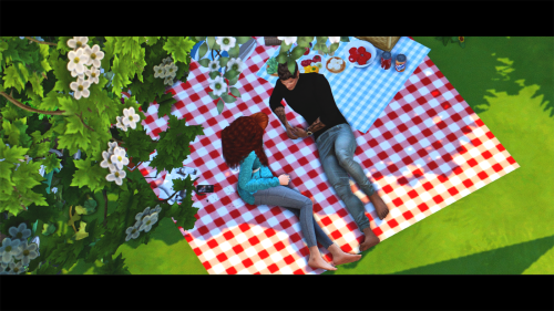 15 Day Sim Couples Challengeoriginal postDay 6 - A picture of your couple relaxed outdoorspose by @k