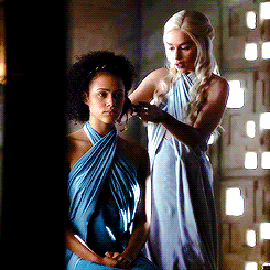 targaryensource:Dany had grown very fond of Missandei. The little scribe with the big golden eyes wa