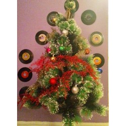 My little four foot vinyl XXXmas Tree 🎄 #christmastree #vinyltree #vintagetree #vinyl #Imreally40  #PassaicPalace