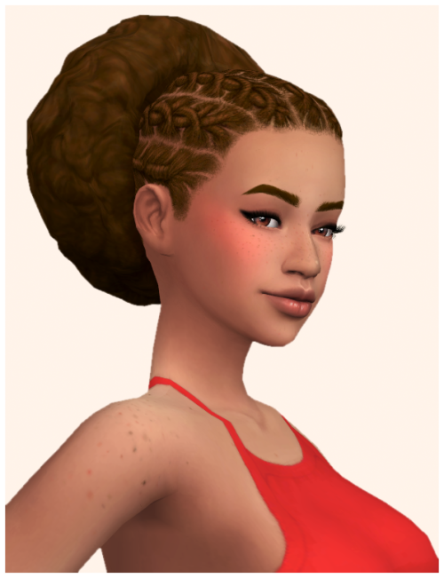 wondercarlotta: Armelle Hair BGC All 18 EA swatches Tested in game Teen to elder Hat compatible Cust