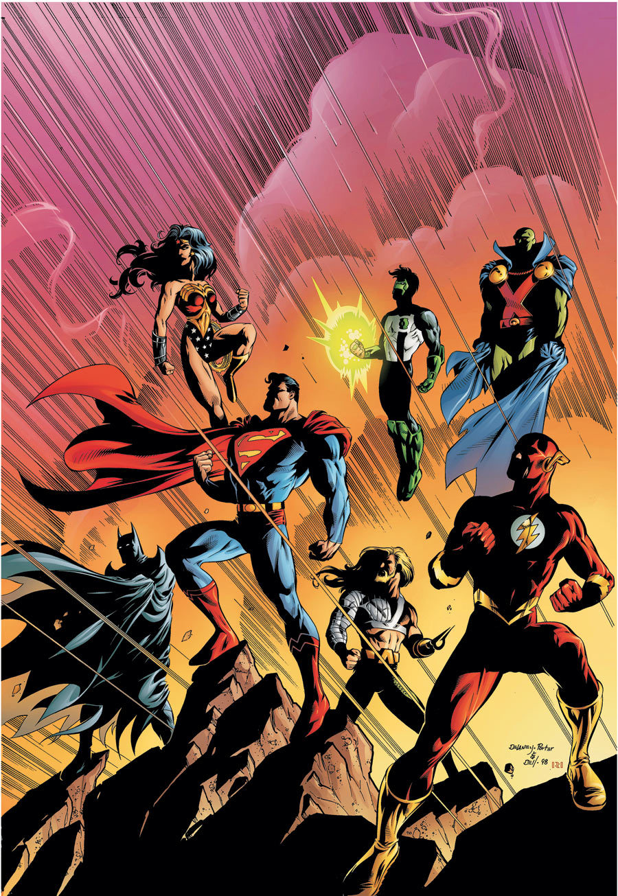 extraordinarycomics:  Justice League by Howard Porter.