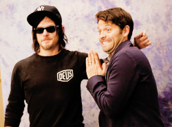 reedusgif: Misha & Norman at Hollywood