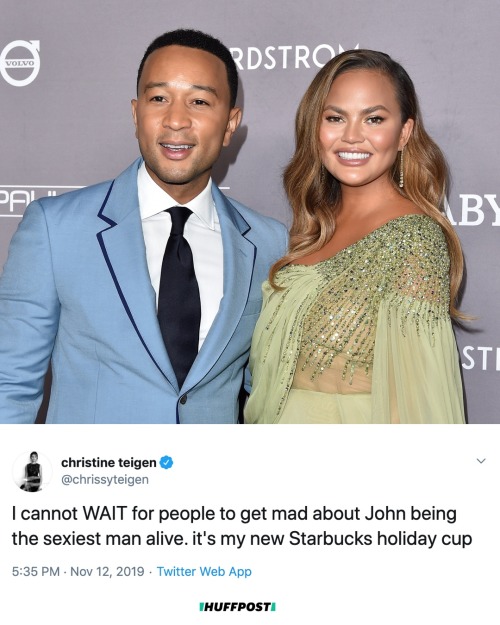 Chrissy Teigen Mercilessly Mocks John Legend Over ‘Sexiest Man Alive’ Title People magazine on Tuesd