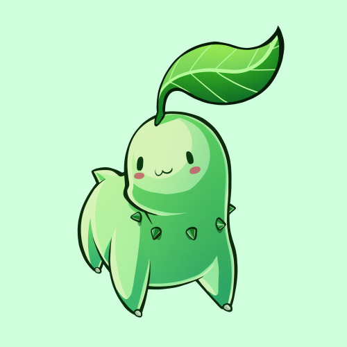 #152 chikorita the leaf pokemonko-fi / twitter / instagram