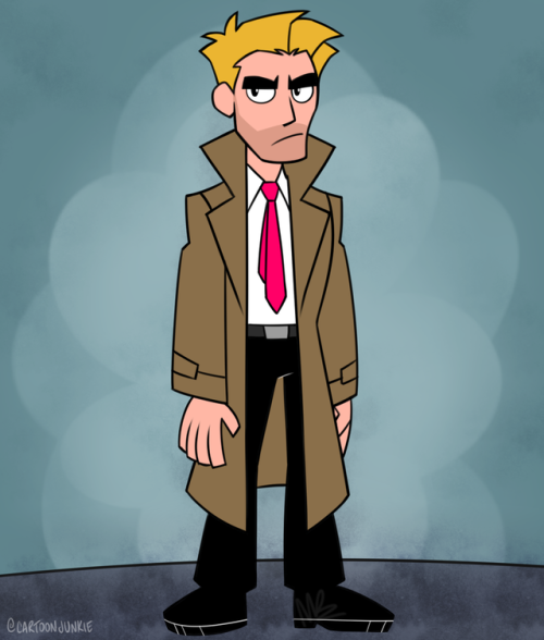 John Constantine in ‘Teen Titans GO!’ art style!!@cartoonnetwork