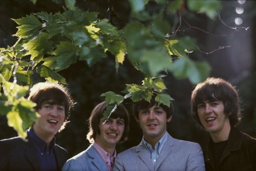 the-cosmic-empire:The Beatles photographed in Parc De La Colline du Château in Nice, France on the 3