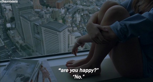 “Are you happy?” “No” on We Heart It.