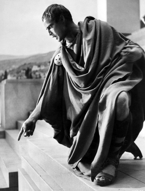 Marlon Brando as Brutus in Julius Caesar  (Joseph L. Mankiewicz, 1953)
