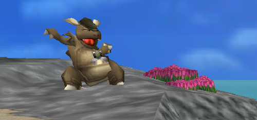 retrogamingblog:Dancing Kangasghan from Pokemon Snap