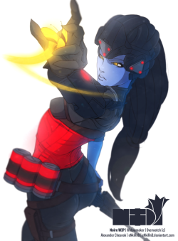 overwroughtfan:  Noire | Widowmaker | WIP