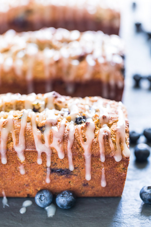 Healthy Zucchini Blueberry Bread