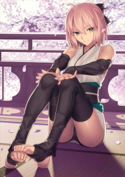 rockxas-alter:  Okita’s card art from FGO. Source.   I NEED YOU OKITA… WHY… WHY, I ROLL AND I ROLL AND NOTHING