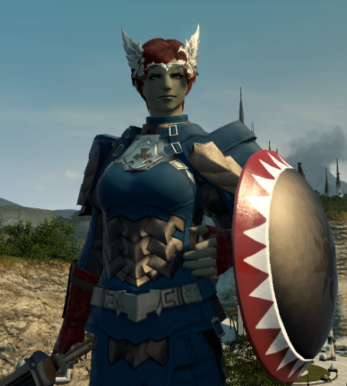 enzelffxiv: I put together a Captain America glamour as a joke for my FC’s glamour contest but