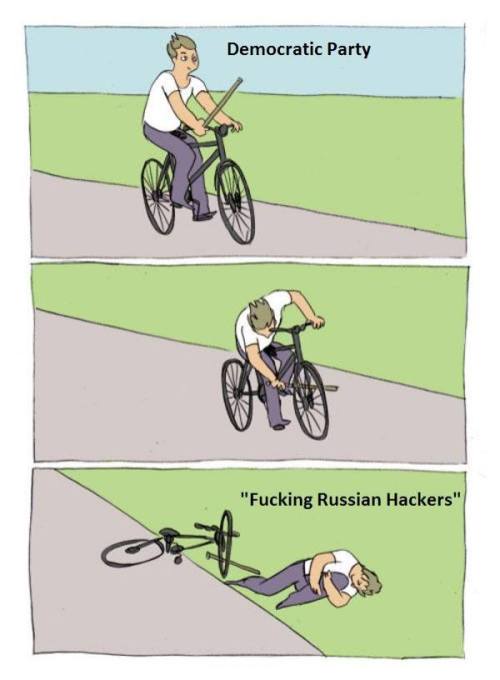 gogomrbrown:I’m going to start blaming Russian hackers for all things including hangnails.