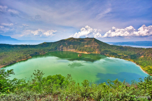 odditiesoflife:  10 Stunning Crater Lakes Around the World  Crater lakes appear when a caldera, a cauldron-like crater formed by the collapse of land following a volcanic eruption, becomes filled with water. Featured above are some of the most stunning,