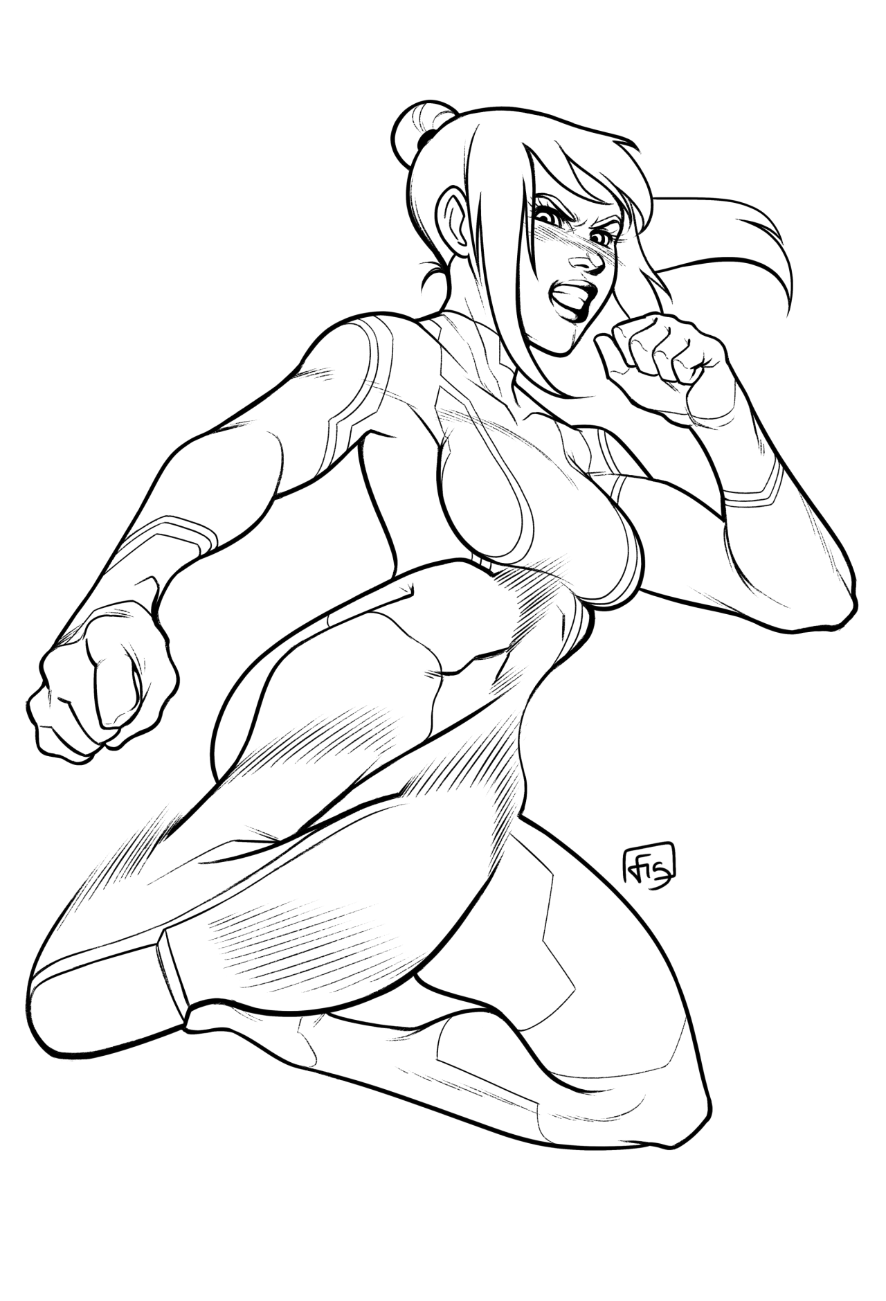 freeglassart:  Black Friday Commission. This time, its Zero Suit Samus, delivering