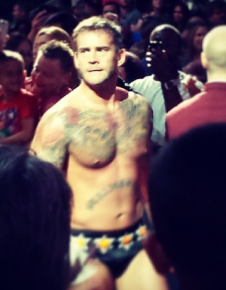 If I was ever this close to Punk I would explode…with excitement! ;)