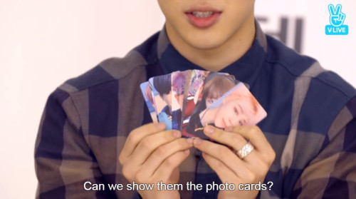 fyeahbangtaned:they showed the photocards hehehe