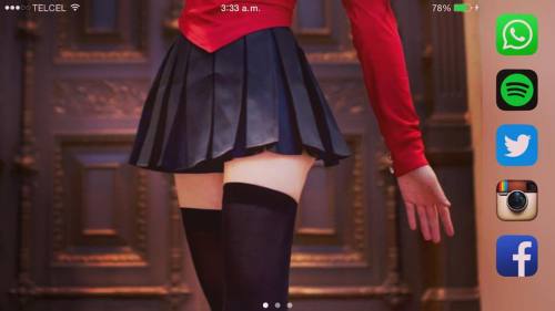 #tohsakarin #fatestaynight #anime #japan #cosplay #zettairyouiki #stockings #medias #kneehighsocks #