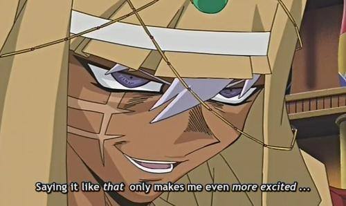 sonofasphinx:  mouhitoris:  every yugioh villain: oh man im gonna kill this person *moans erotically*   