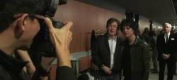 billielovesadrienneforever:  Billie with Paul McCartney backstage at the Grammys