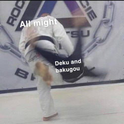 Porn amazonfam:All might vs deku and bakugou fight photos