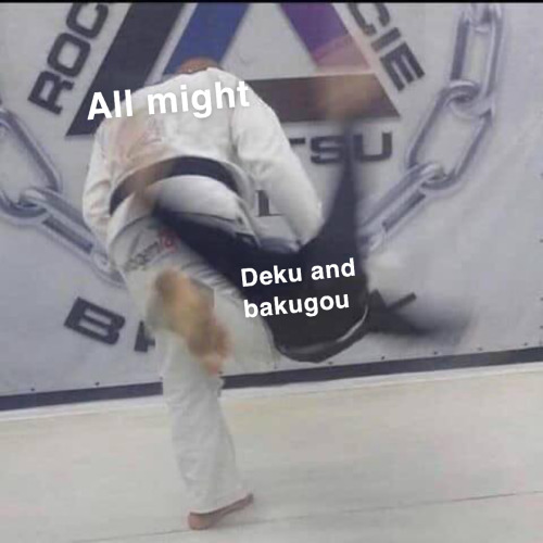 Porn photo amazonfam:All might vs deku and bakugou fight