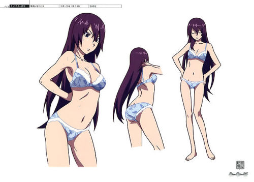 artbooksnat:  Character designs and costumes for Hitagi Senjougahara in Bakemonogatari (化物語) illustrated by Akio Watanabe.