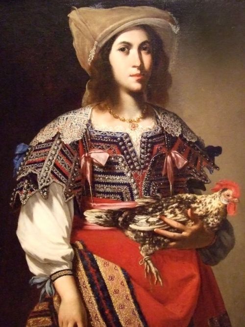 Woman in Neapolitan Costume, Massimo Stanzione, 1635