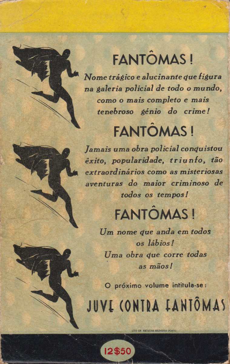 Fantomas! by Pierre Bouvestrie and Marcel Allain, (Editorial Dois Continentes, 1956).