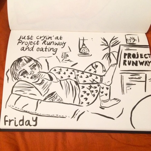 Maybe based on real life #projectrunway #sketchbook #illustration #vsco #vscocam