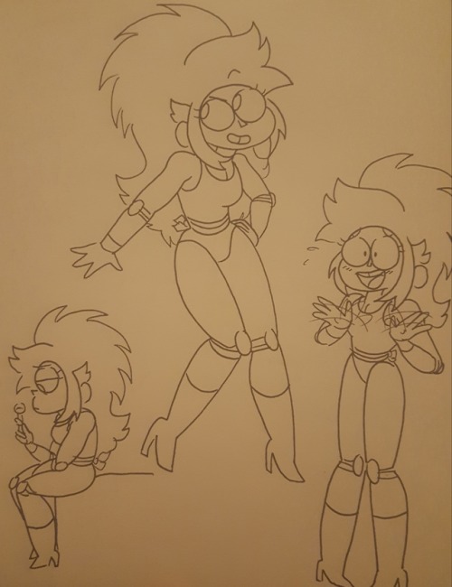 I've Always Been So Intimidated By The Idea Of Drawing Silver Spark's Costume (mostly Her Hair), But