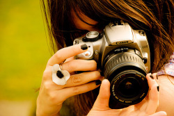 beautiful, camera, canon, cute, girl - inspiring picture on Favim.com @weheartit.com http://whrt.it/V7Sd16