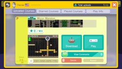 I made my first level in Super Mario Maker!