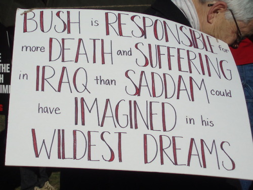 Signs From an Anti-Iraq War Demonstration, the National Mall, Washington, DC, January 2007.