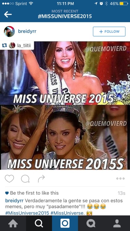 thahalfrican:onlyblackgirl:itslaroneppl:itslaroneppl:Miss Universe 2015 X social media Jesus. This w