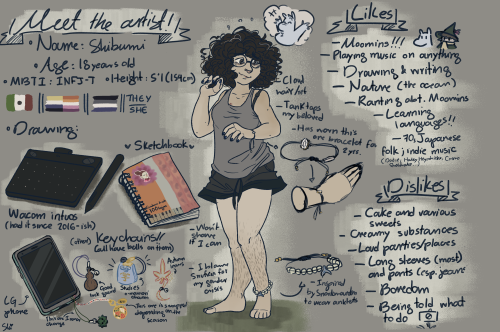 Meet the artist!!I just realized I reached 300 followers a couple of days ago, and I just wanted to 