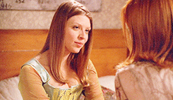 :  “I had a wonderful experience with Buffy, and I was just lucky to be the one to get to play Tara and to kind of knock those walls down… to be the first long-term lesbian relationship on network television. It was an honor”.- Amber Benson [2006]