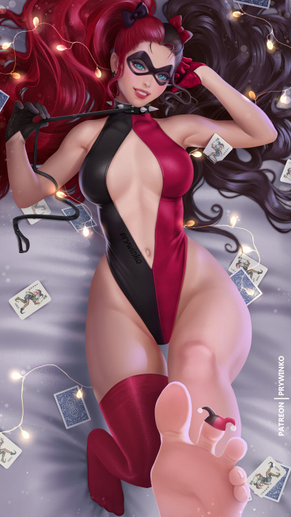 fantasy-scifi-art: Harley Quinn by Prywinko Art 