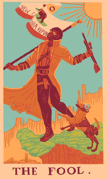 baastardart: fallout: new vegas tarot cards [part one] (based on the rider-waite tarot deck // 