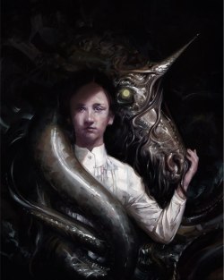 Equoid by Charles Stross“ Winner of the 2014 Hugo Award for Best  Novella. Charles Stross’s “Equoid” is a new story in his ongoing  “Laundry” series of Lovecraftian secret-agent bureaucratic dark  comedies, which has now grown to encompass