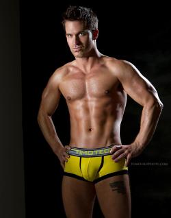 studiotimoteo:  Bradley Lords for Double Crossed Boxer Brief  Photo by Tom Cullis